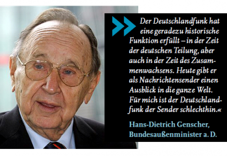 Hans-Dietrich Genscher über seinen DLF